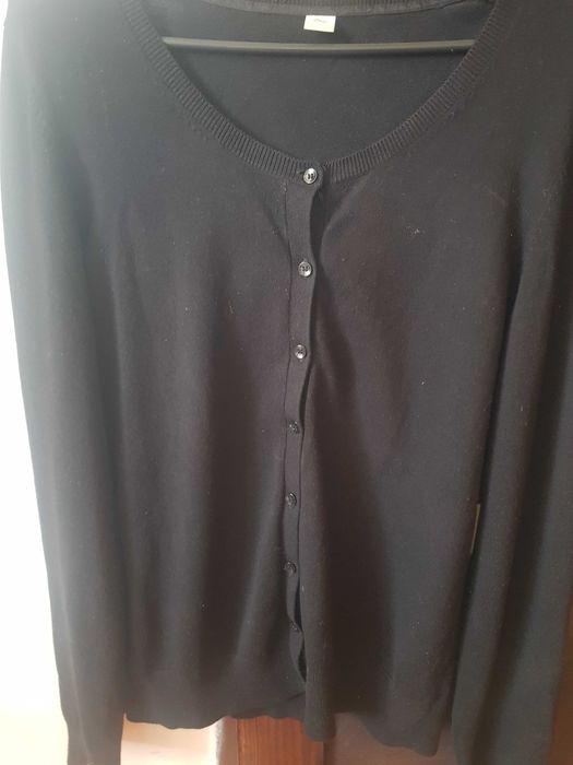 Sweter z cienkiej dzianiny, marki s.Oliver - czarny, roz.42