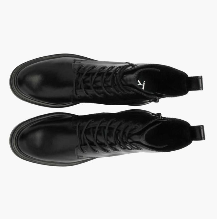 RYŁKO czarne sznurowane trzewiki botki Lizzie r. 39