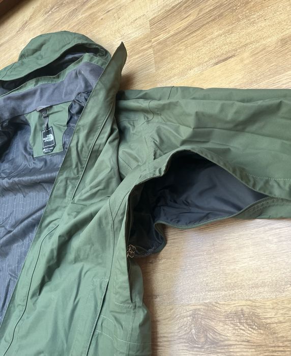 North Face, kurtka 3 w 1, męska XL, ciemna zieleń. Kapitalna, modna.