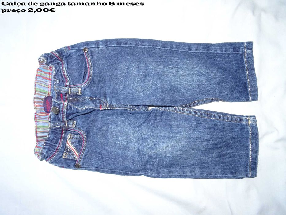 calças de ganga e bombazine para criança outono/inverno