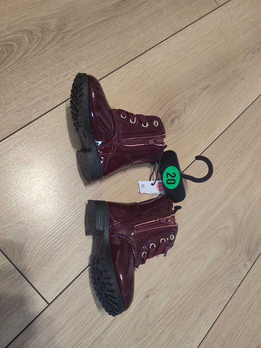 Nowe butki glany bordo rozm. 20