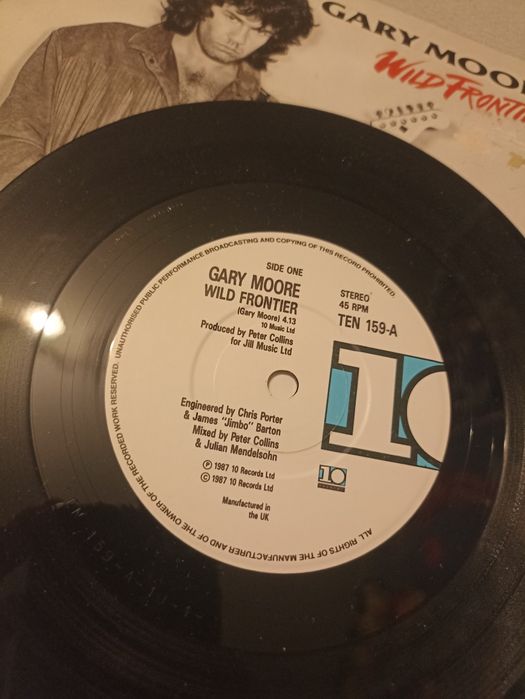 GARY MOORE - Wild Frontier ! WINYL ! SINGIEL! Thin Lizzy Phil Lynott