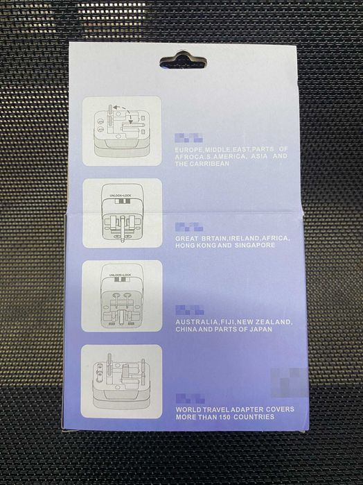 Universal Travel Plug Adapter – EU / UK / USA / AU / HK / CN, etc.64750566436867123
