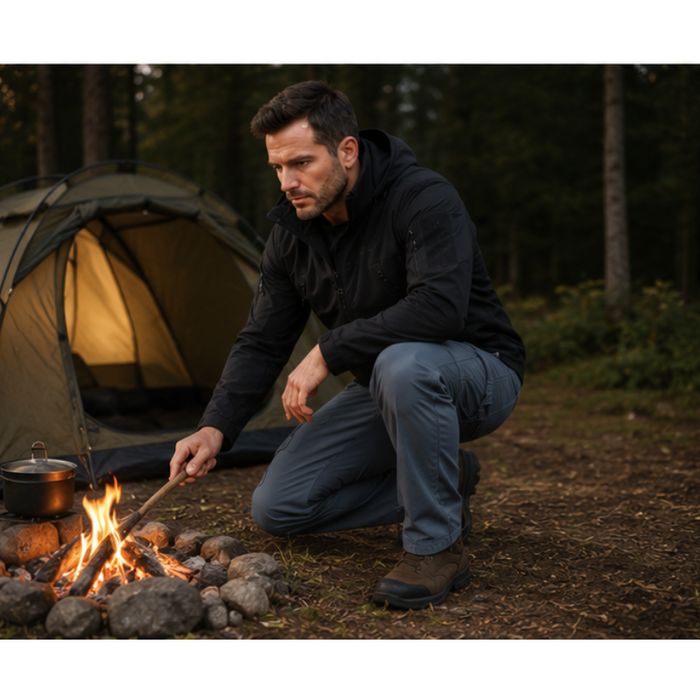 Spodnie taktyczne męskie softshell ocieplane polar XL 34W/32L szary