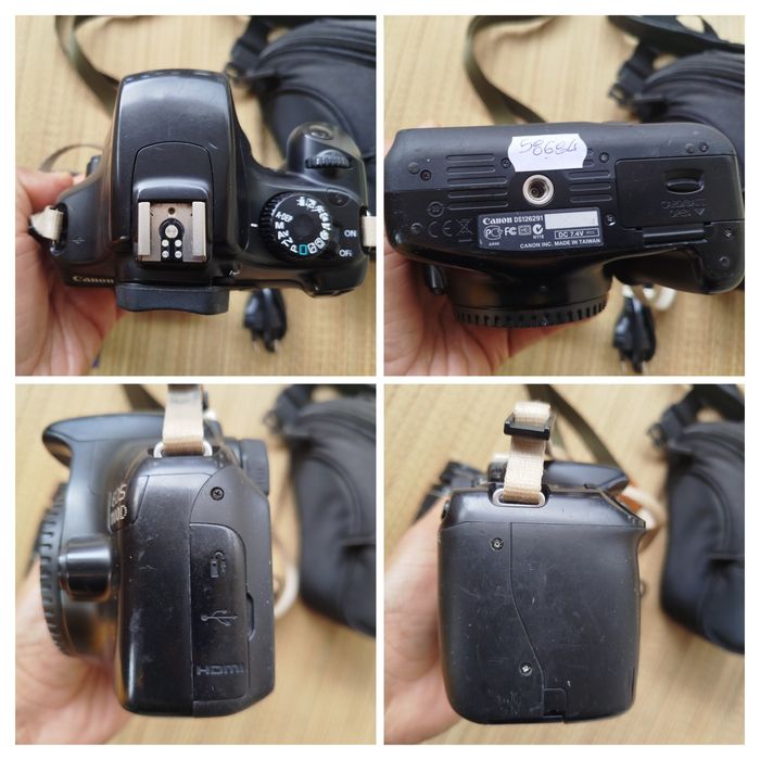 Canon 1100d + 18-55mm + memory card + camera bag64750549718017122