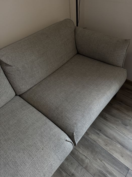 Sofa 2-osobowa, jasnoszary