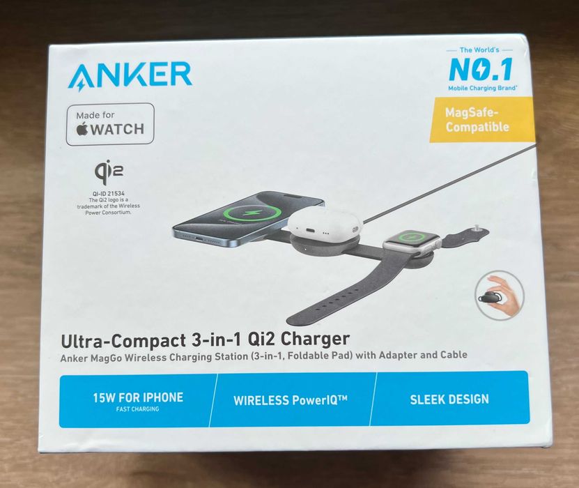 Anker MagGo Wireless Charging Station UFO (3-in-1) (B25M8)