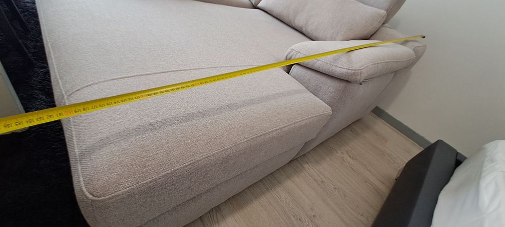 Sofá 3 lugares com Relax e Chaise Longue