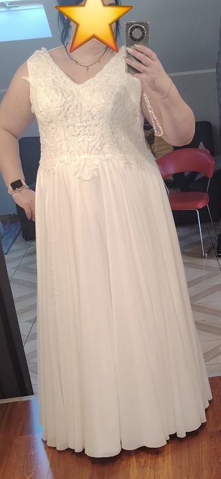 Suknia ślubna boho 48-52