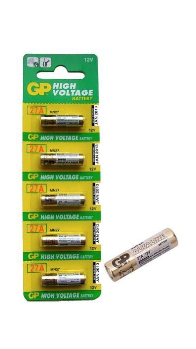GP Alkaline Batteries 27A for Garage Door Remote Controls (12 V)64729612284417122