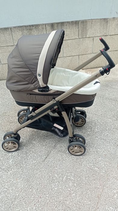 Carrinho de bebé - Trio Bébécar Vogue castanho