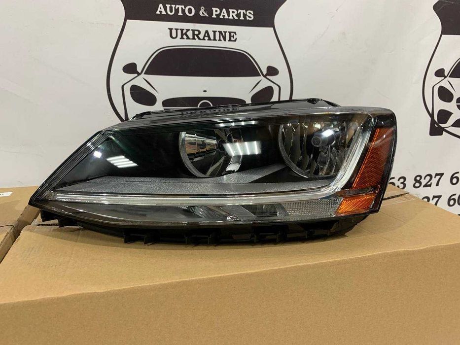 Фары с LED полосой VW Jetta 2012 2013 2014 2015 2016 2017 2018 джетта