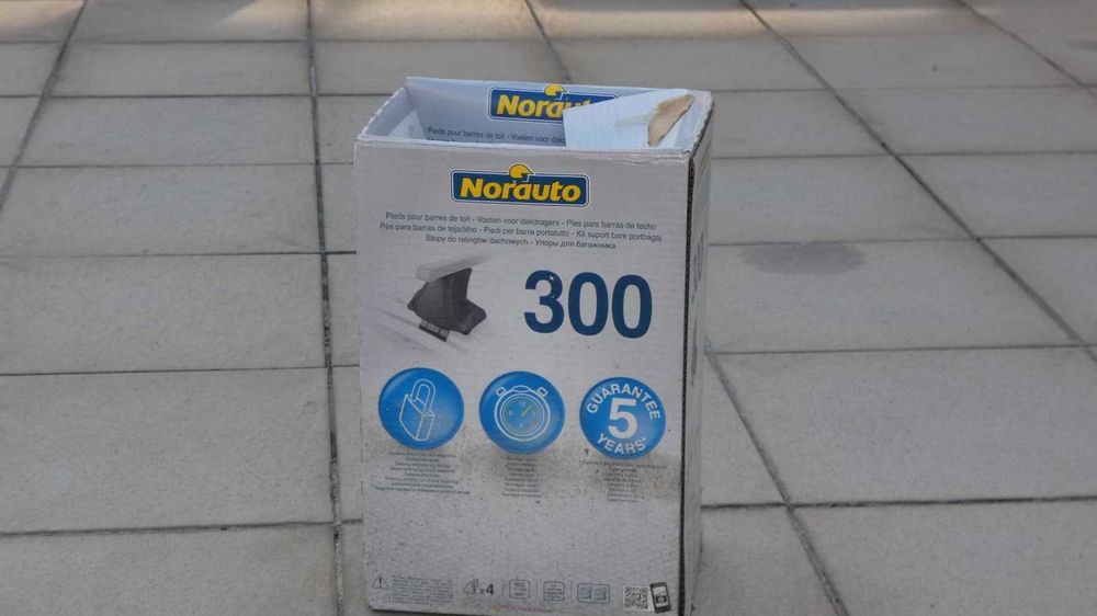 Barras de tejadilho Alumínio com fixações - Kit completo