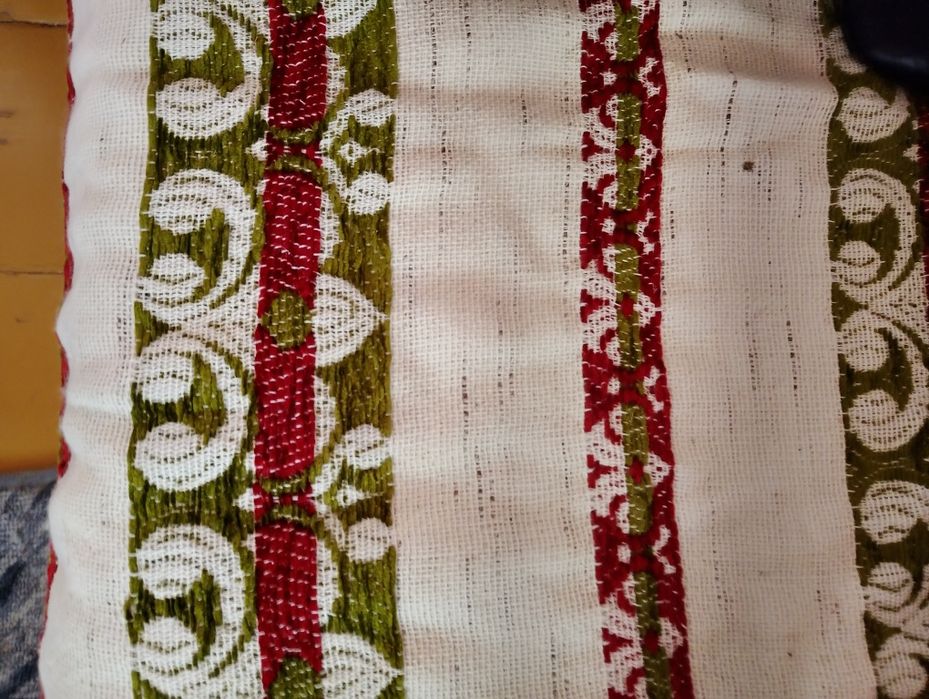 Zasłonki tkaniny z PRL-u