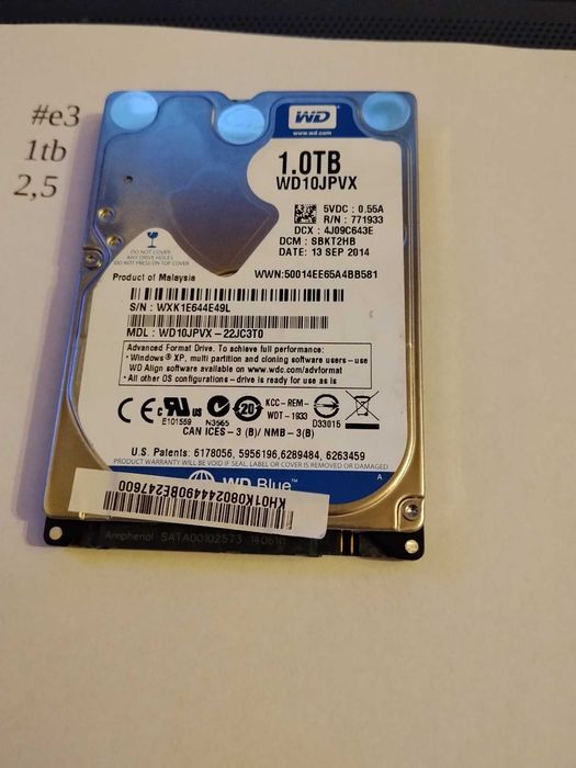 dysk twardy 1tb 2,5 #e3