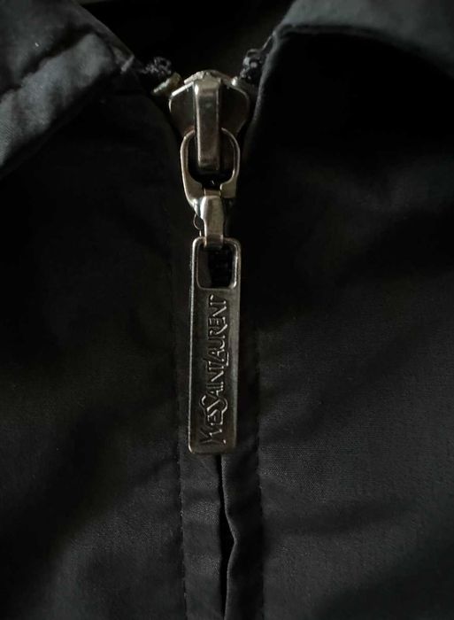 Куртка бомбер харінгтон Yves Saint Laurent Pour Homme YSL розмір S вінтаж чорна