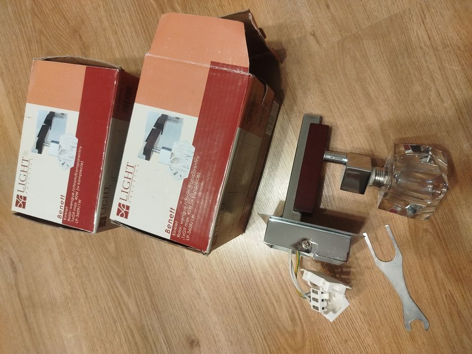 2szt kinkietów z brylancikuem styl Glamour