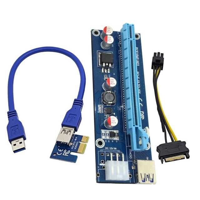 PCI-E Riser Adapter V006C USB 3.0 PCI-E 1x to 16x64738700788865121