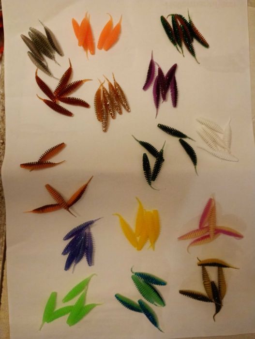 Przynęty Wędkarskie Tanta rozmiar 1,5cala 75sztuk. 15 różnych kolorów.