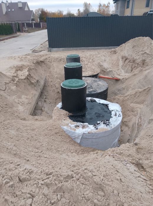 Надійний Септик із Єврокілець •Септик із Гідробетону •Під ключ•Дренаж