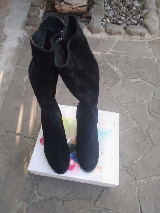 Сапоги женские зимние натуральный замш 38 размер