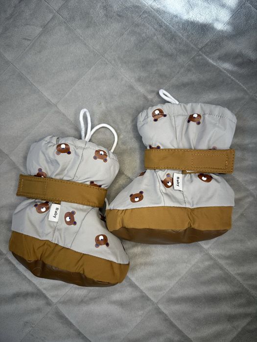 Дитячі фланелеві чобітки з мякою підошвою