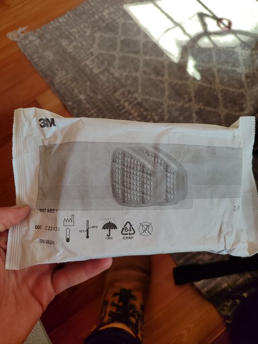 Máscara de Proteção 3M Semi Facial 6200+ 3M Filtros para Gás e Vapores