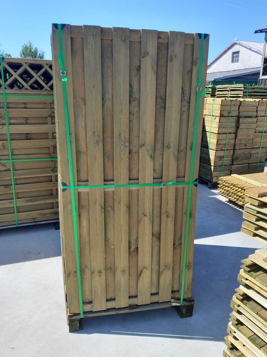 Płot osłonowy prosty MULTI 90x180 Listwowy