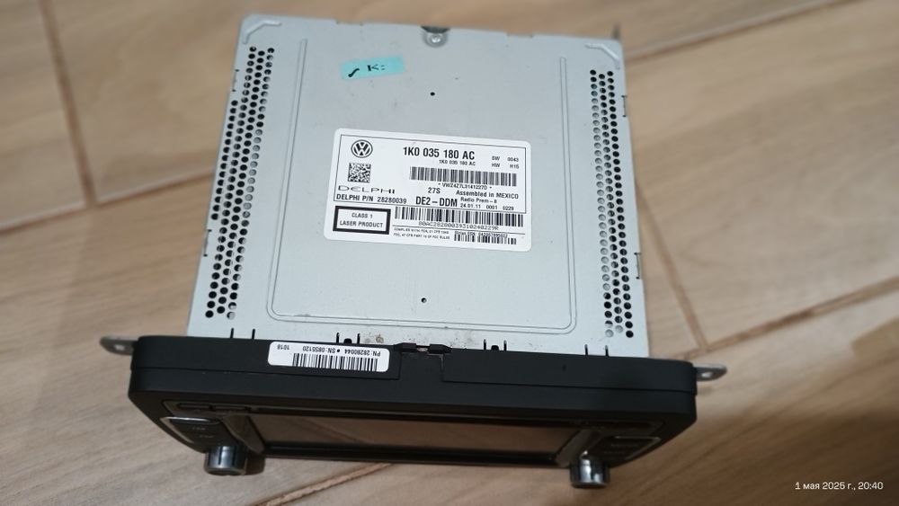 Штатная VW RCD310 (Radio Prem-8) мультимедийная система