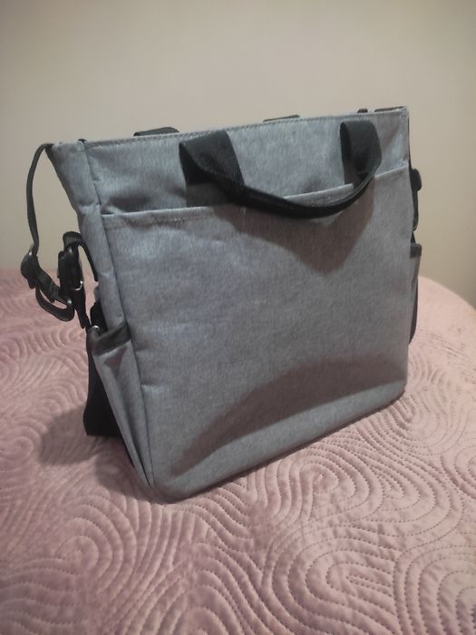 Torba  do wozka skip hop kolor szary w stanie bdb