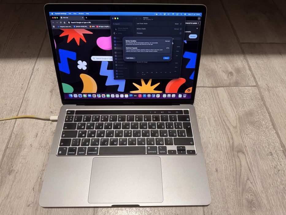 Ноутбук Apple MacBook Pro 13" M1 256GB 2020 (MYD82) Space Gray 8gb