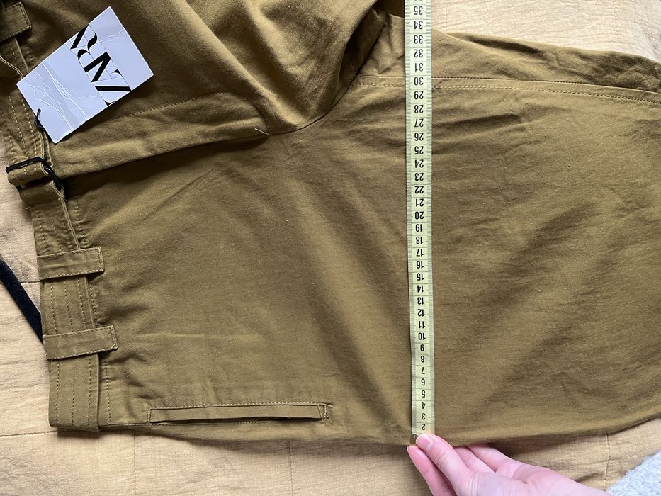 Штани (брюки) Zara, колір хакі, L