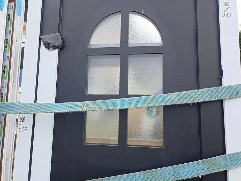 Drzwi wejściowe pcv  96/237 czarne