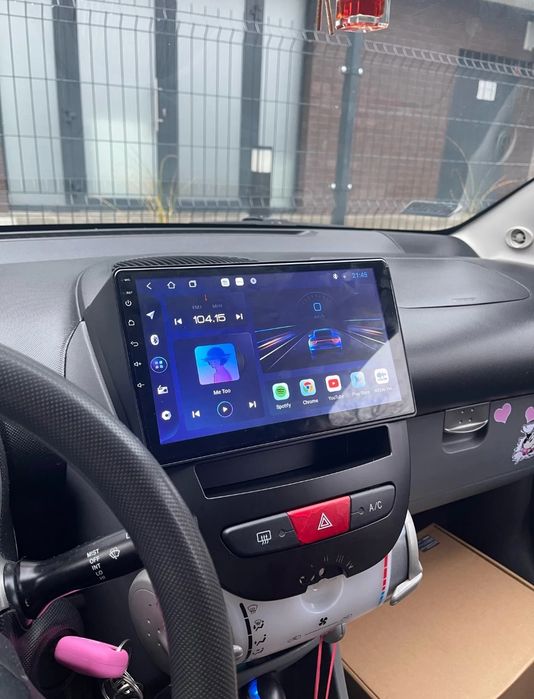 Rádio Android 14 com GPS Citroën C1/Peugeot 107/Toyota Aygo (Novo)