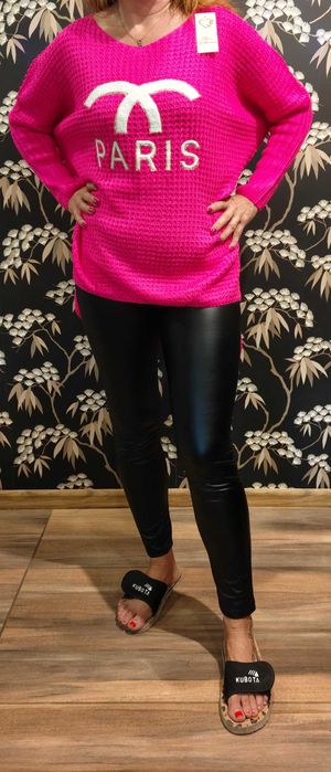 Przepiękny oversizowy sweter damski L,XL