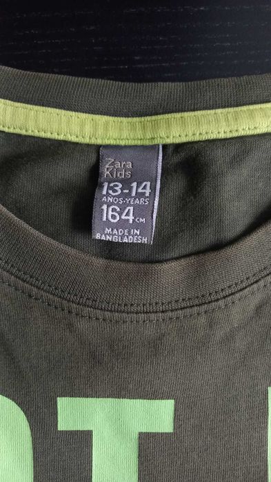 Zara Kids + Ivy Blue – Conjunto 2 T-shirts Manga Comprida Verde / Novas