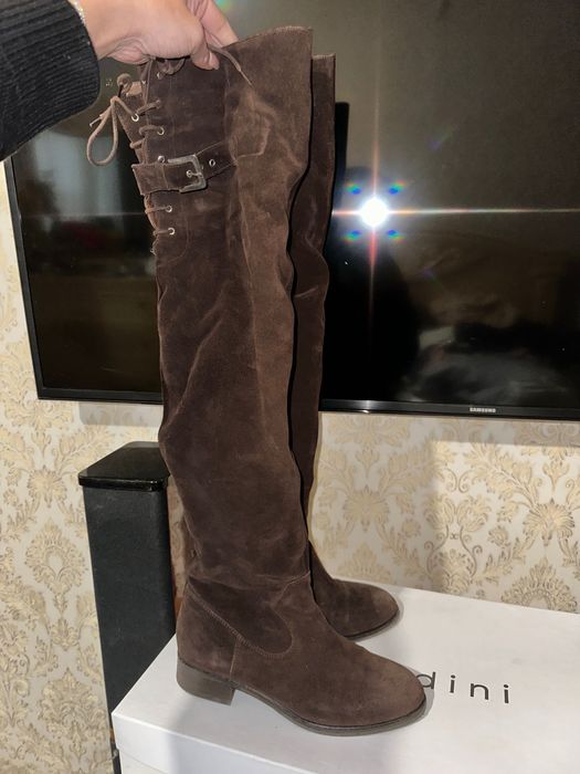 Замшеві ботфорти Giardini