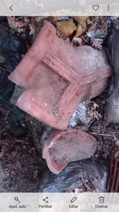 Lote de telhas espanhola Borja mod. envelhecida+cumes+cruzetas+cumes t