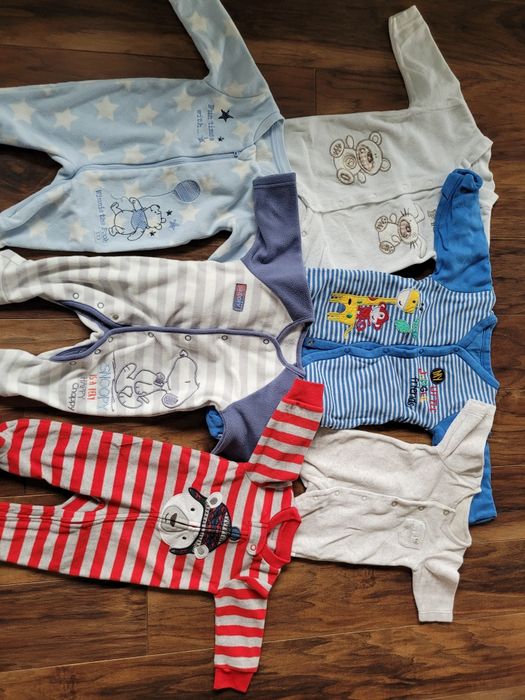 Zestaw paka ubrań dla noworodka niemowlaka newborn 0-3m