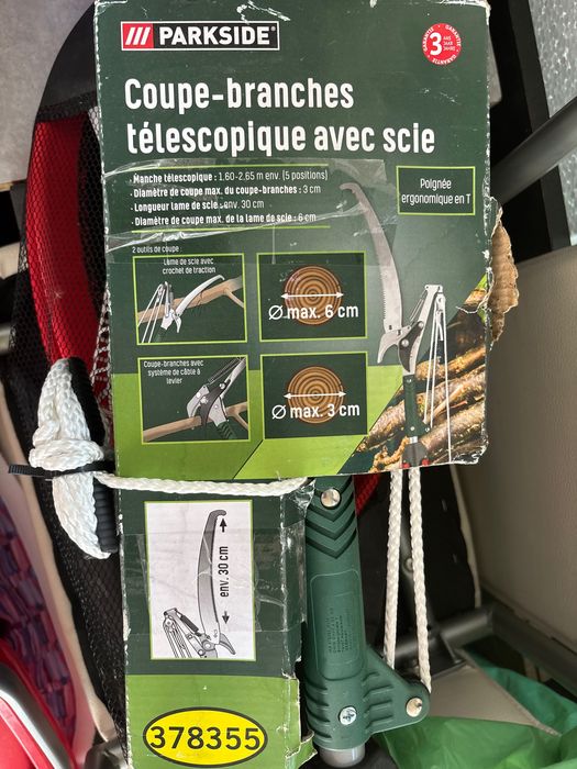 Nożyce ogrodowe z teleskopową rączką Parkside