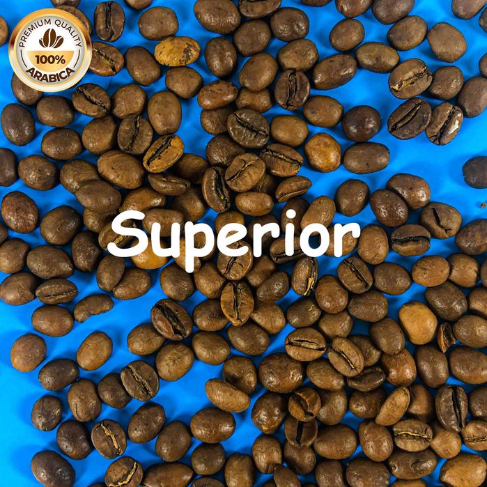 Справжня 100% Арабіка Superior СВІЖА кава в зернах 1 кг. ХІТ продажу!