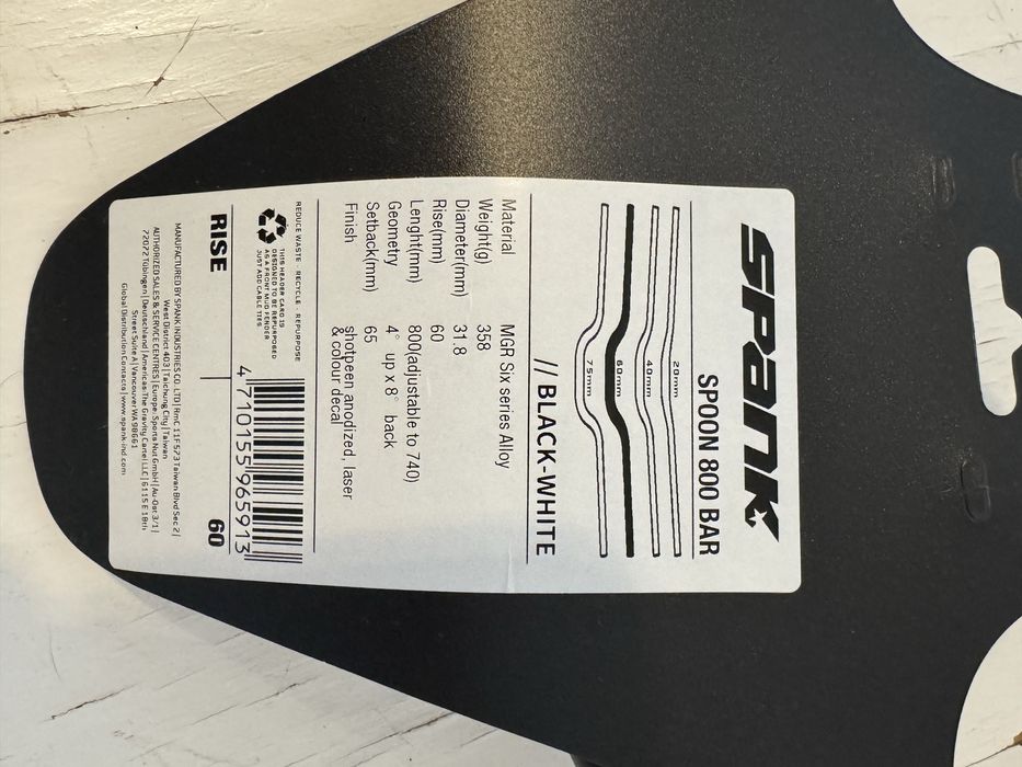 Guiador/Guidão Spank Spoon 800 Bar