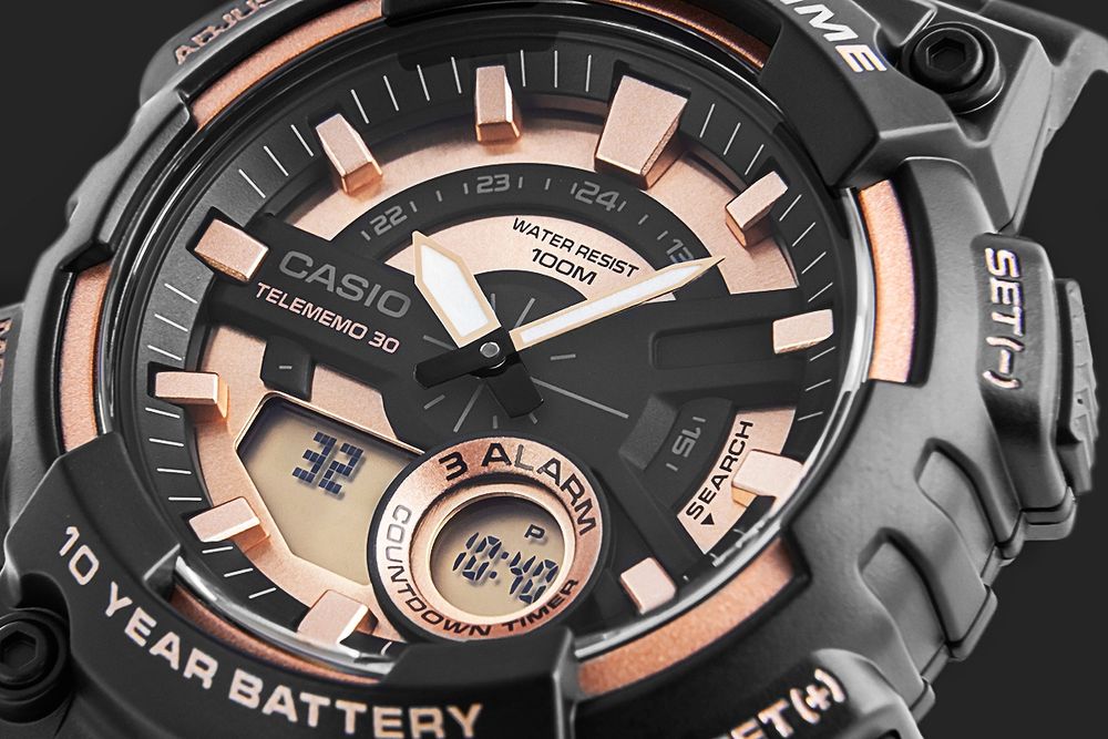 zegarek męski casio gerton aeq-110w-1a3vdf + box