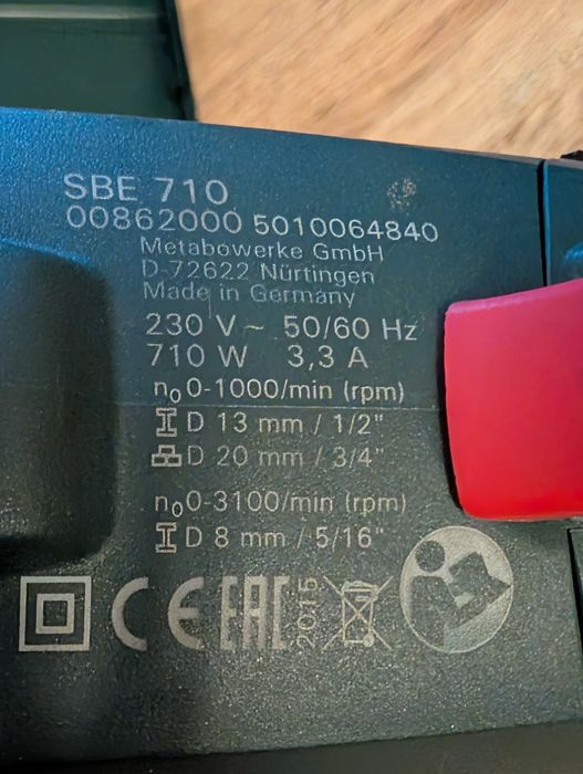Wiertarka udarowa Metabo SBE 710
