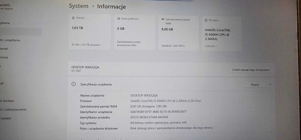 laptop gamingowy dell