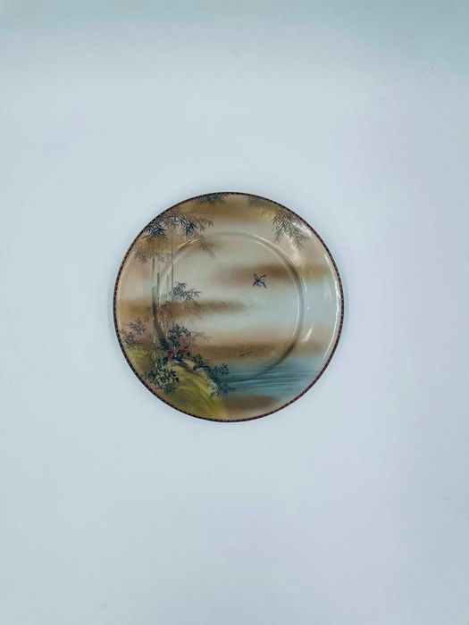 Zabytkowy talerz deserowy porcelanowy Japonia