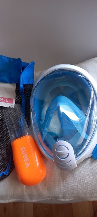 Máscara de snorkeling e mergulho