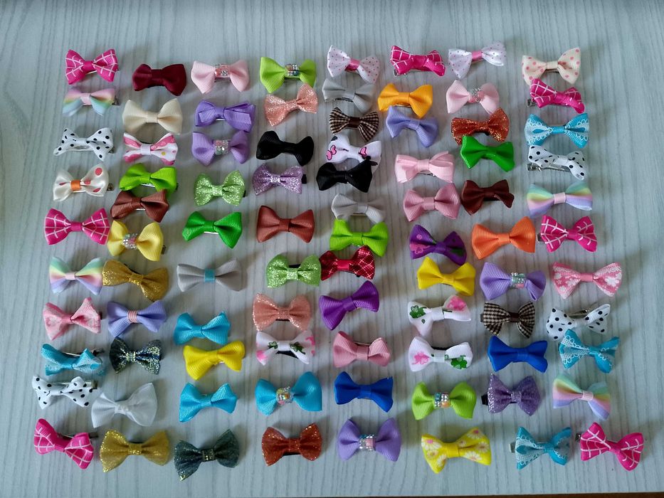 43 sztuki kokardki dla psa spinki dla psa