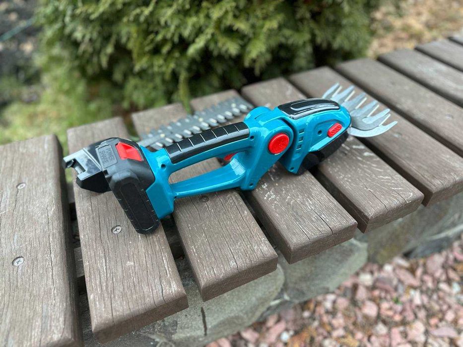 Аккумуляторные ножницы садовые. Тример. Кусторез. Секатор на аккум.