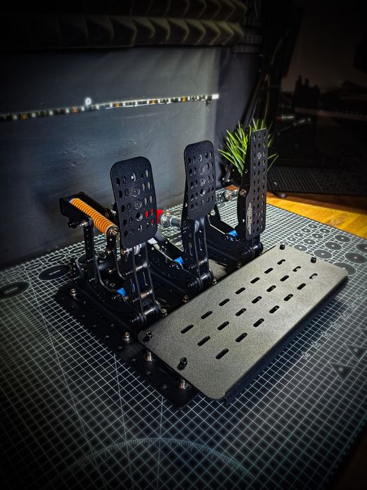 SimRuito Sim Racing Pedały Kokpit Metal PC 200 kg Ogniwo ładunkowe DE.
